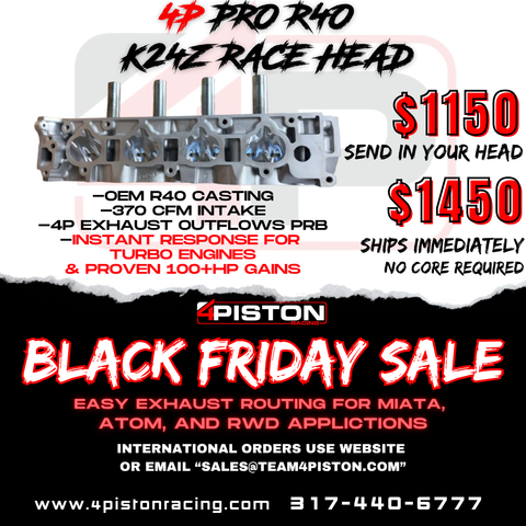 4P Pro R40 K24Z CNC Cylinder Head