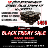 4 Piston High Performance Street Valve Spring Kit (K-Series)