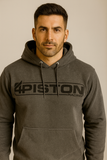 Gray Heavyweight 4Piston Hooded Sweatshirt