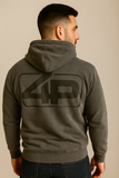 Gray Heavyweight 4Piston Hooded Sweatshirt