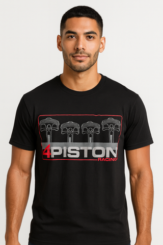 4P Piston and Rod T-Shirt (Black)