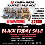 4P Kingpin Turbo K-Series Race Head