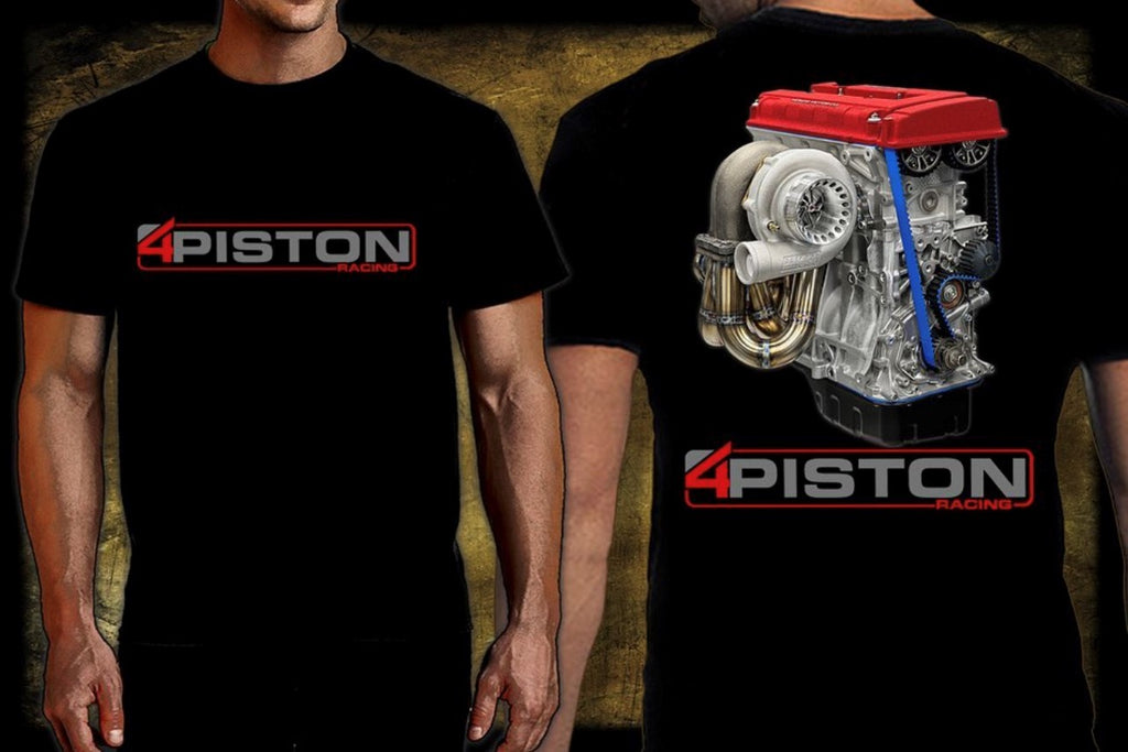 Heartbeat Piston T-Shirt – Unisex Adult Automotive Enthusiast Shirt, 100% Cotton